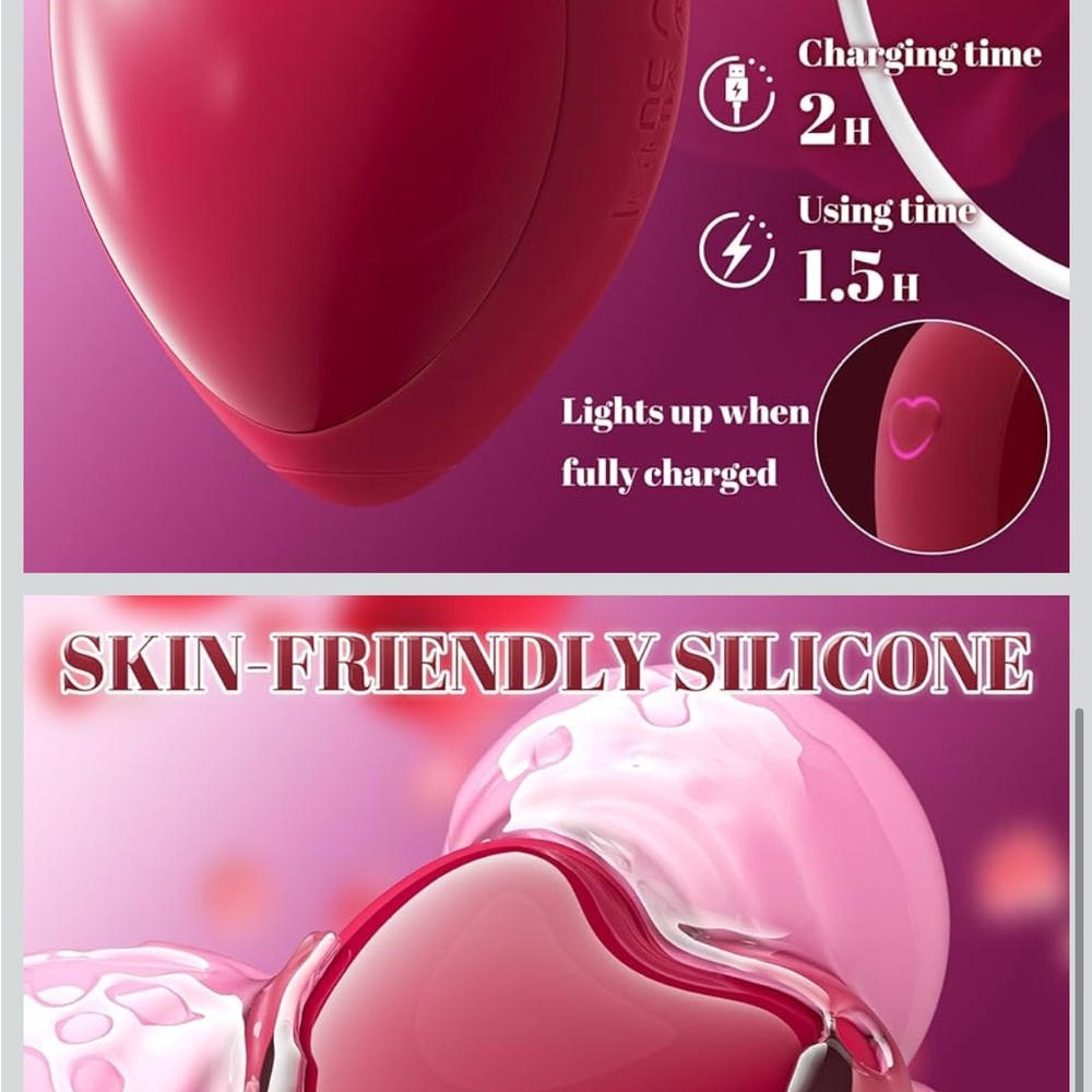 Red Suction Device with 9 Modes - Picture 3 of 4